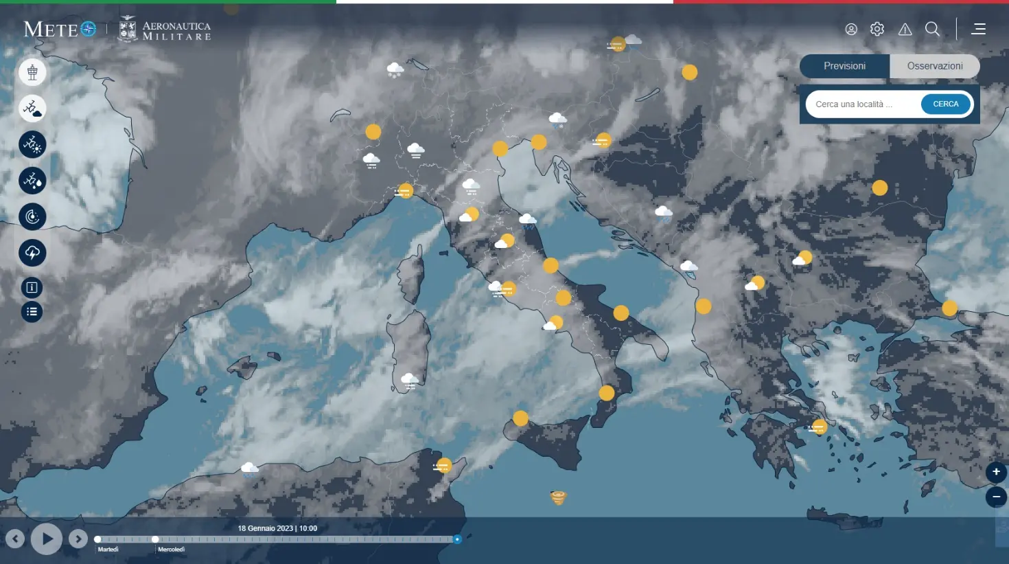 I layer della mappa