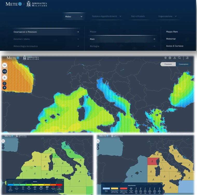 Le previsioni sul mare